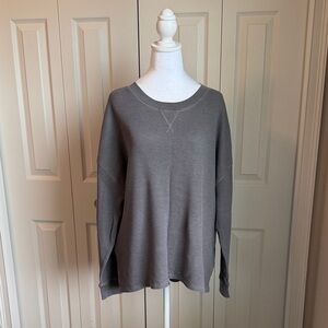 Seven7 Women's Charcoal Crew Neck Sweater